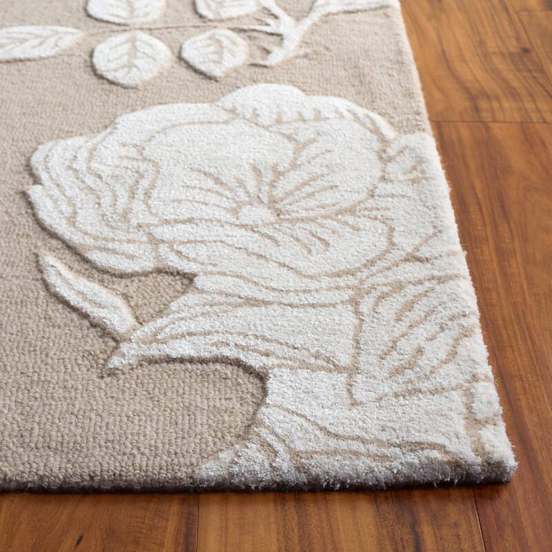 SAFAVIEH Handmade Glamour Arsenia Floral Wool Rug