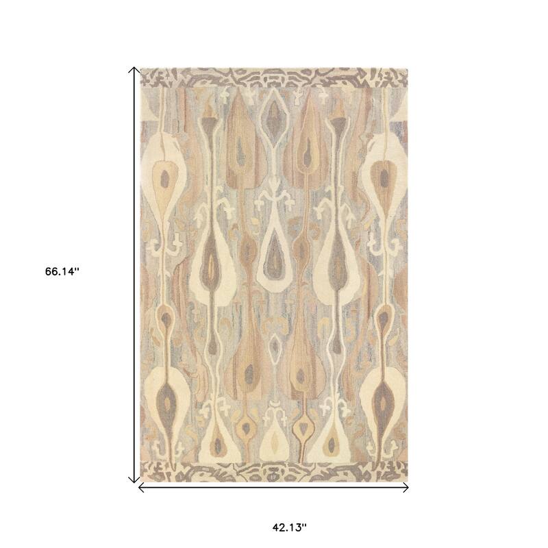 HomeRootsAbstract Bohemian Rectangle Area Rug