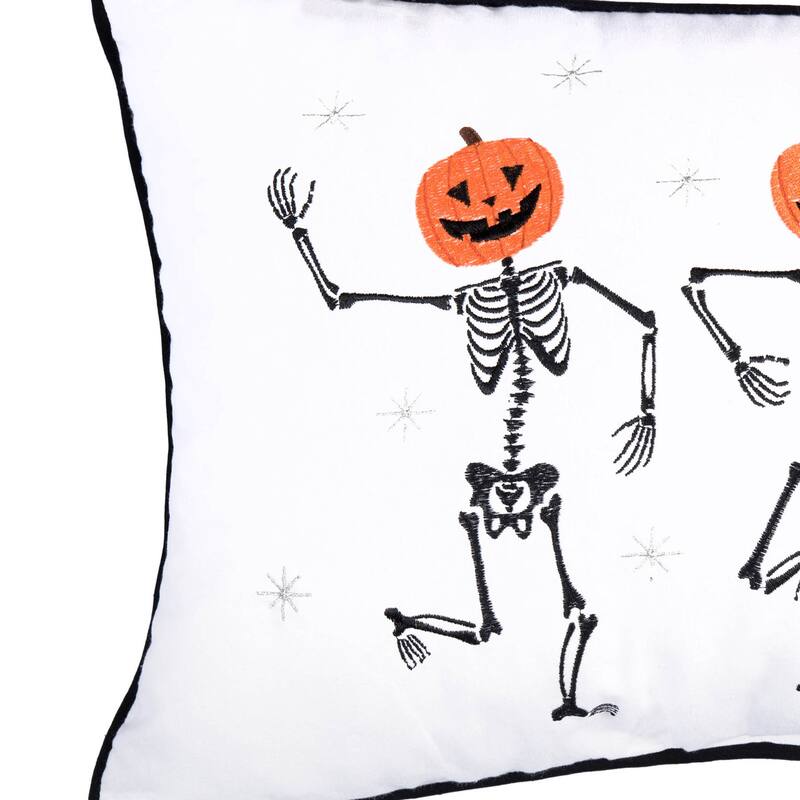 Pumpkin skeletion Trio Pillow