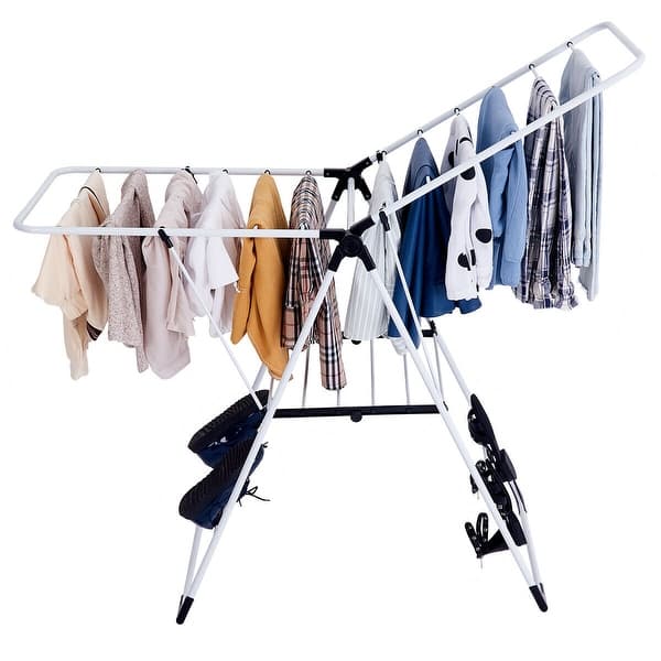 Costway Laundry Clothes Storage Drying Rack Portable Folding Dryer On Sale Overstock 16794553