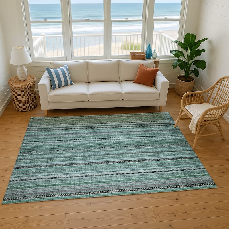 Premium Washable Super Soft Striped Mayfield Rug