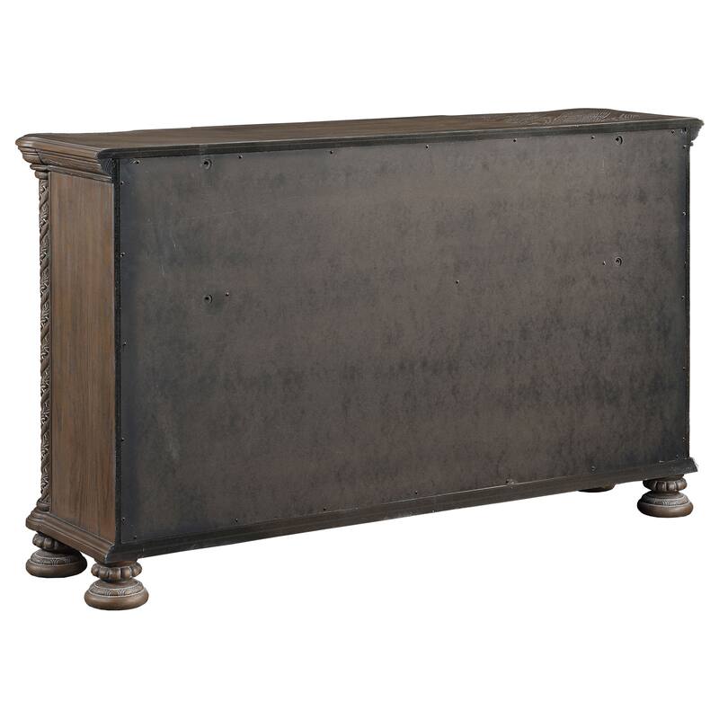 Emmett Traditional Wood 9-drawer Dresser Walnut