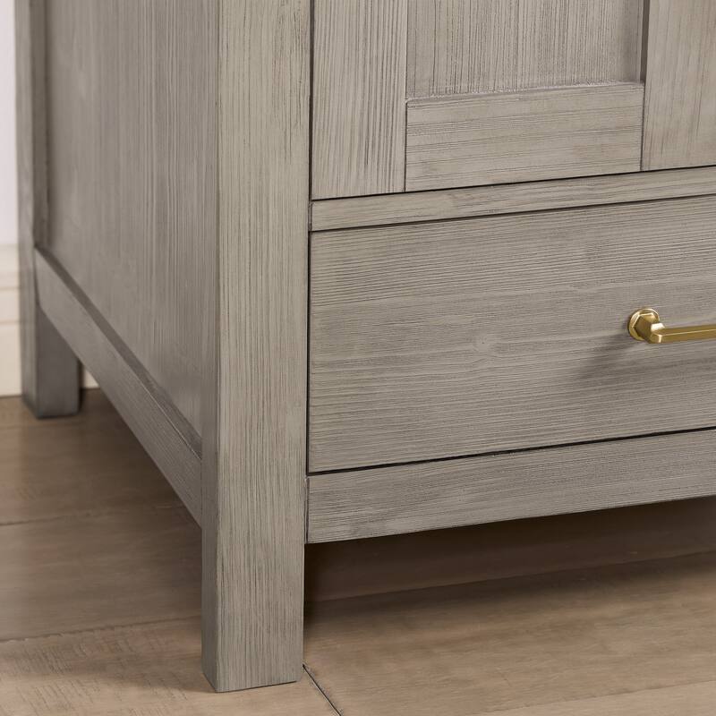 Gela Single Sink Bath Vanity with Drop-In Ceramic Basin without Mirror