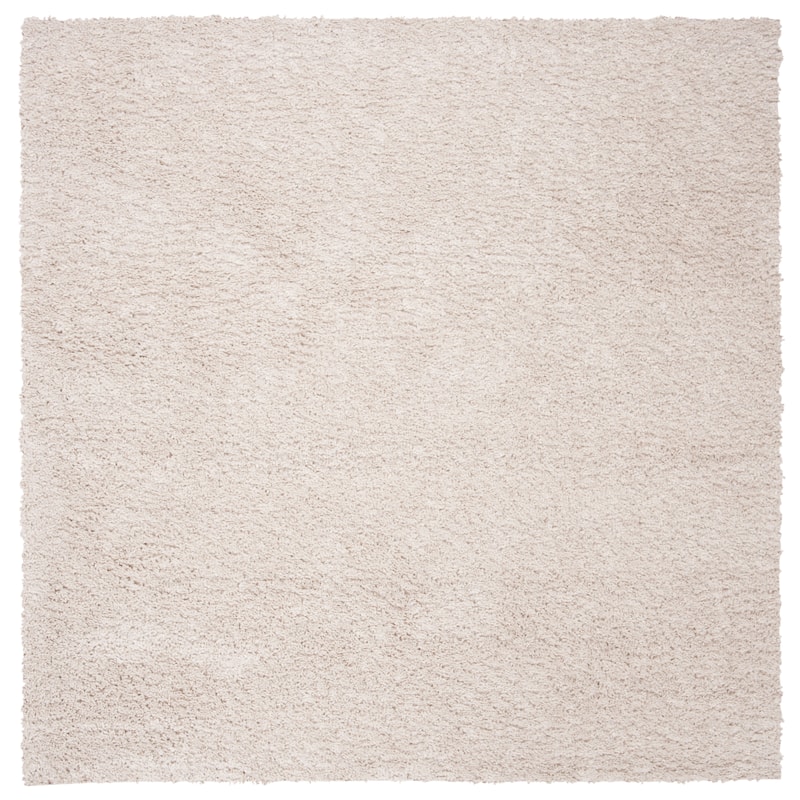 SAFAVIEH August Shag Solid 1.2-inch Thick Area Rug - 8'6" Square - Beige