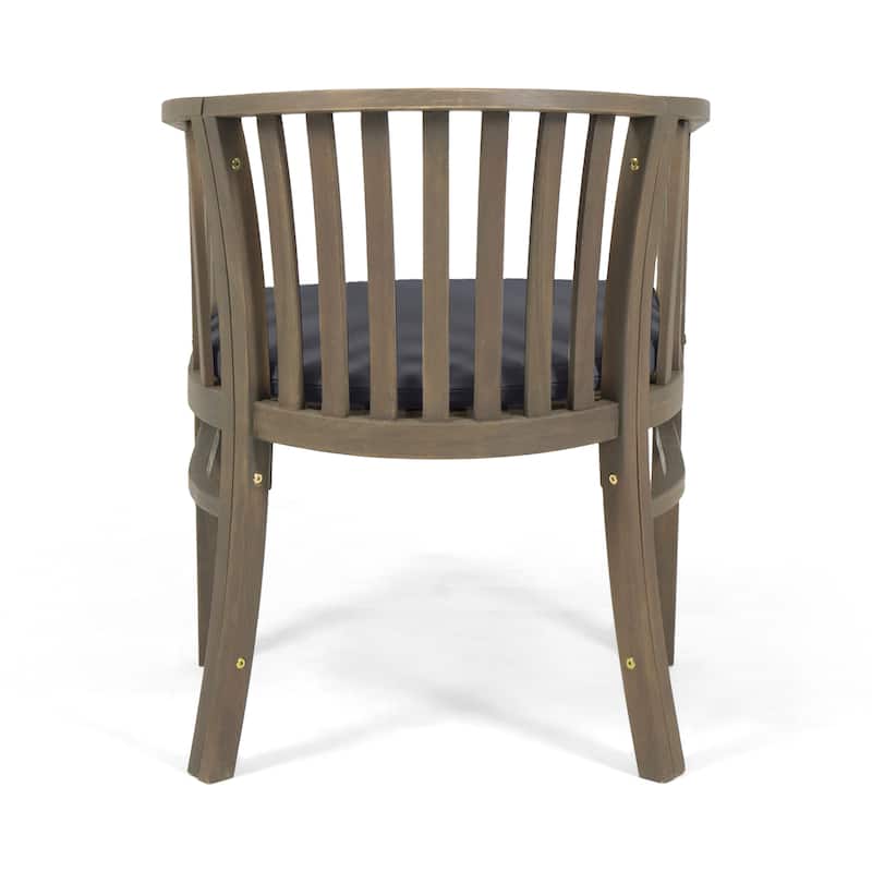 Exquisite Outdoor Wooden Dining Chairs with Cushions
