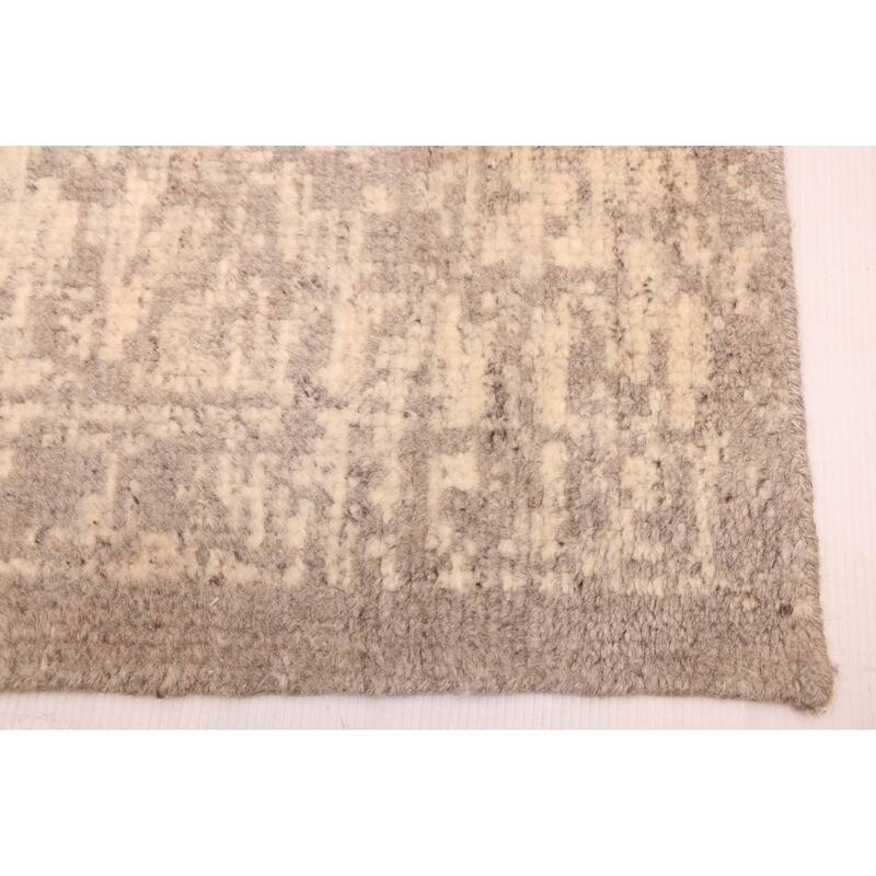 ECARPETGALLERY Hand-knotted Elysian Ivory Wool Rug - 9'0 x 11'9