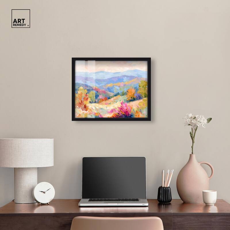 Colorful Valley II Shadowbox by Art Remedy