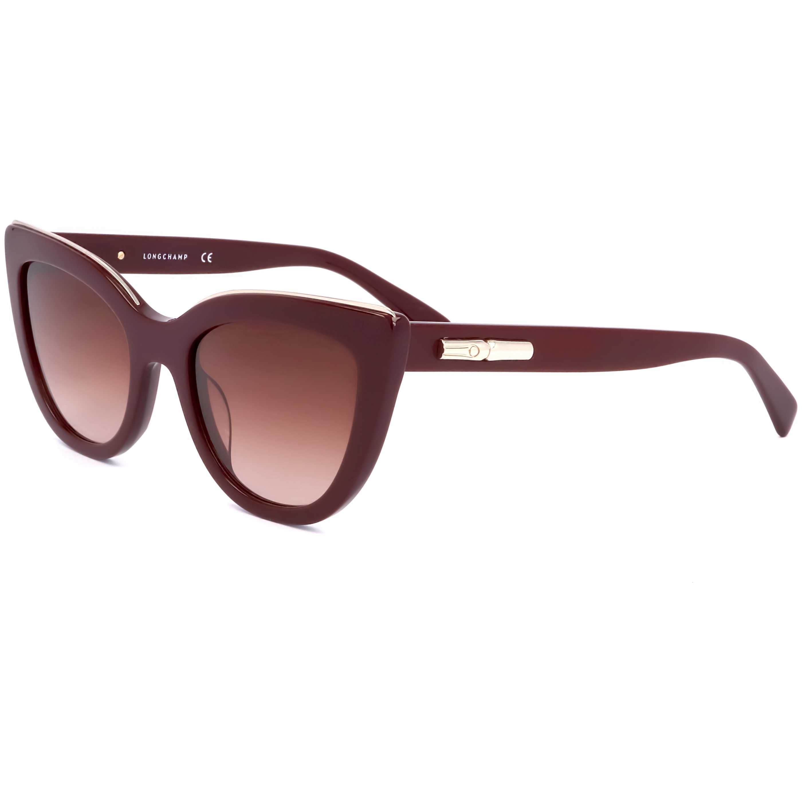 Longchamp | Oversized Burgundy Cat-Eye Sunglasses Longchamp Women\ main image 3