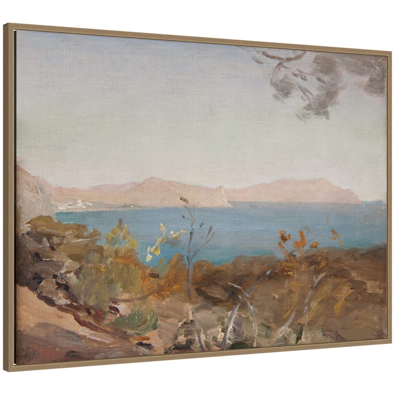 Kate and Laurel Sudak 3 1904 Jan Ciaglinski by Nostalgia Prints Framed Canvas Wall Art Print - 38 x 28