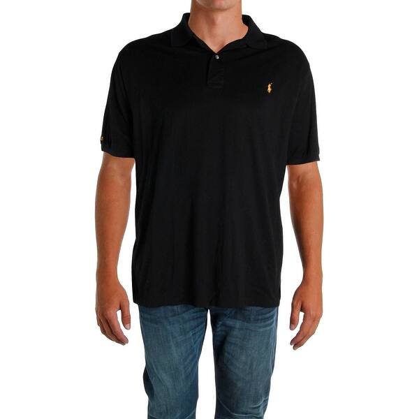 Shop Polo Ralph Lauren Mens Big Tall Polo Shirt Logo Collar