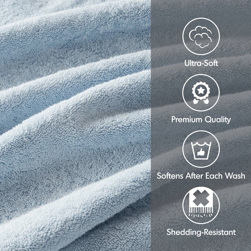 Madison Park Signature 800GSM Ultra-Soft 100% Cotton Absorbent Towel Set