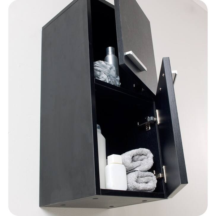 Fresca 27" Wall Mounted Bathroom Linen Cabinet with Two Storage Areas