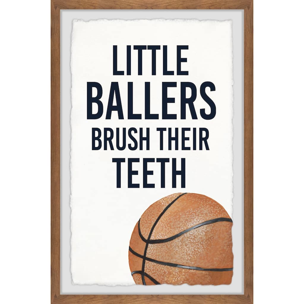 Little Ballers I Framed Wall Art, Elegant Home Touch - Sophisticated Artwork for Refined Décor