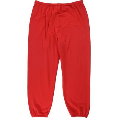 American Eagle Womens Solid Athletic Sweatpants, Red, X-Large