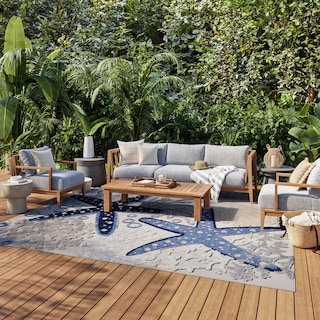 Nourison Aloha Coastal Starfish Indoor/Outdoor Area Rug