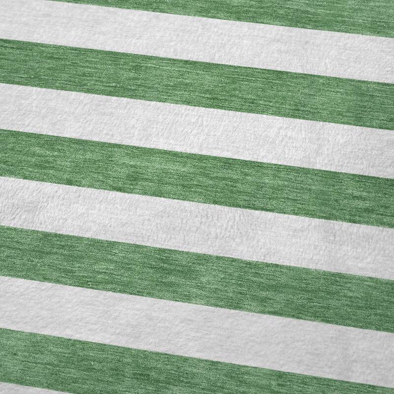 Premium Machine Washable Modern Stripes Sherpa Throw Blanket