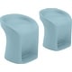 preview thumbnail 9 of 10, Ledge Lounger In Pool Barstools, Outdoor Patio, 22" Height - Set of 2 Frost
