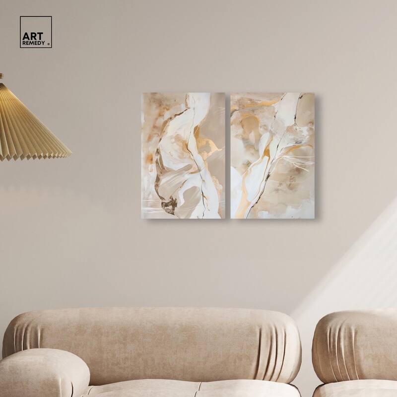 Mystic Reviere Set Canvas Set of 2 by Art Remedy, Gallery Wrapped