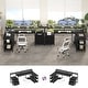 preview thumbnail 12 of 65, Reversible L Shaped Computer Desk with File Drawer & Monitor Stand & Power Outlet & LED Strip, Home Office Desk Corner Desk
