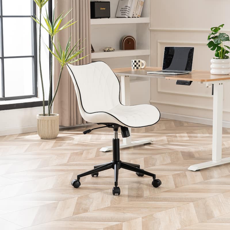 Swivel Armless Desk Chair Office Chairs Makeup Vanity Chair