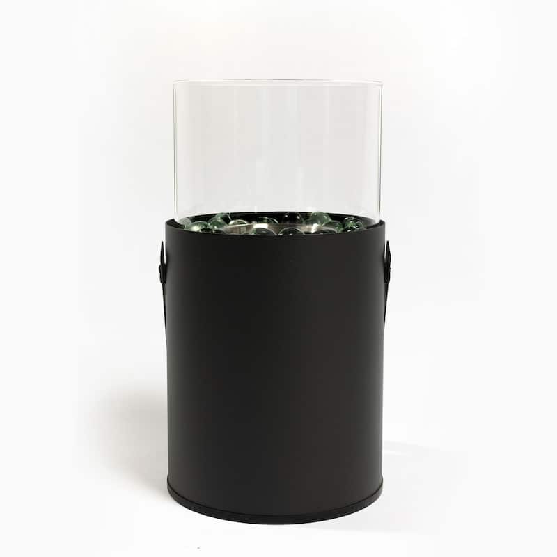 Black Ethanol Fire Pit, Tabletop Fire Pit, Mini Fire Pit, Portable Fireplace for Indoor & Garden
