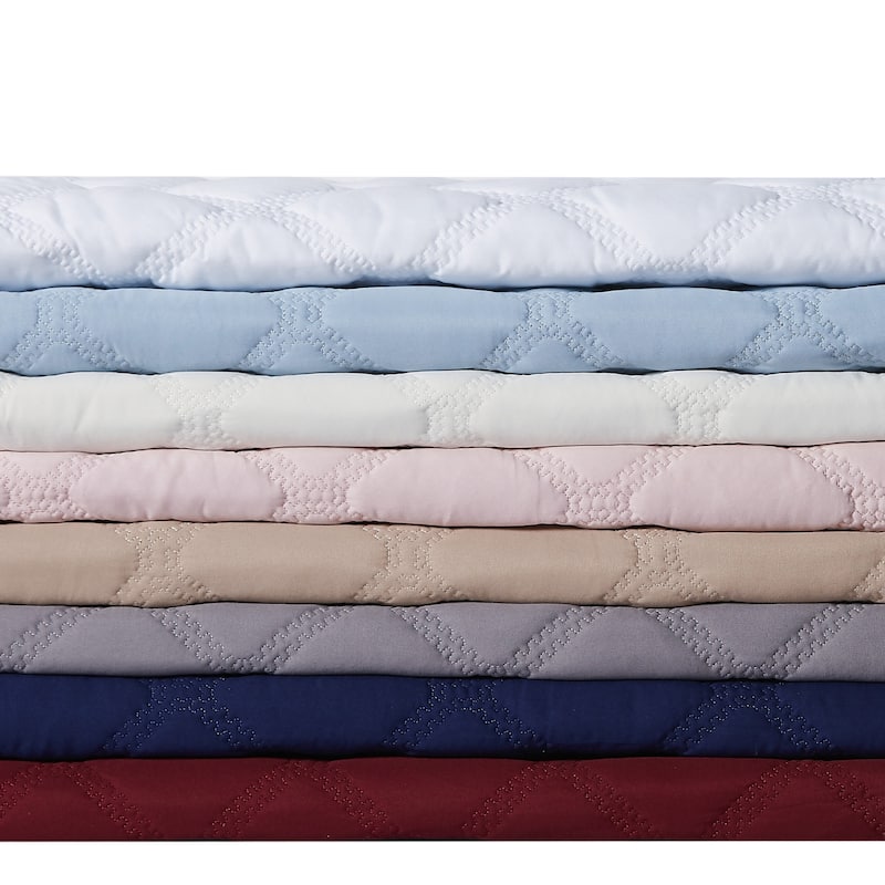 Porch & Den McKinney Diamond Puff Quilt Set