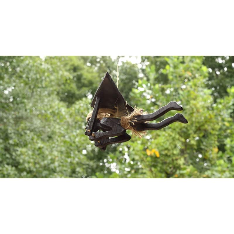 Handmade Wooden Primitive Paragliding Tribal Statue Sculpture Tiki Bar Handcrafted Unique Gift Home Decor Figurine Hang