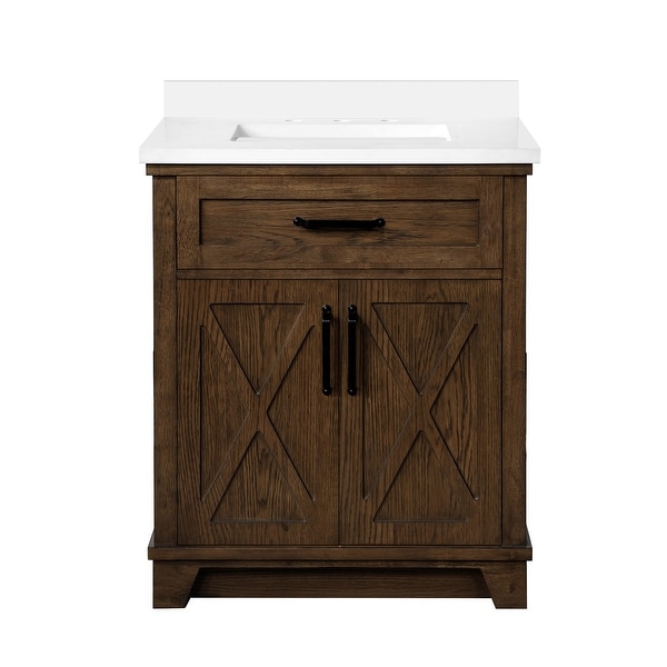 OVE Decors Ollie 30 in. Single Sink Bathroom Vanity Antique Coffee. Opens flyout.