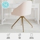 preview thumbnail 54 of 75, Martha Stewart Upholstered Stationary Swivel Home Office Chair