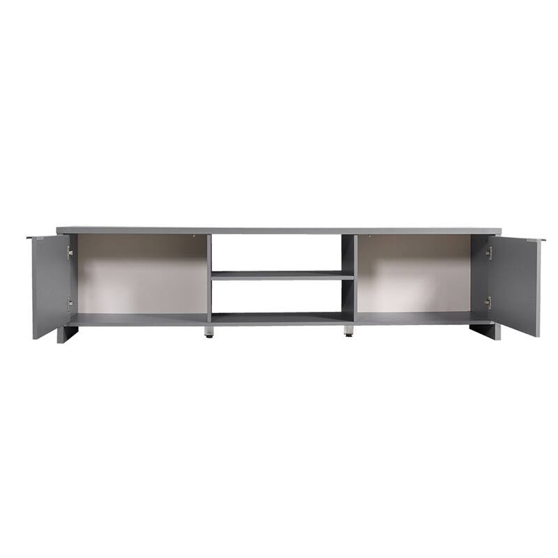 Madesa TV Stand Large Media Console with Cable Management for 65, 75 Inch Media Storage - 80 inches