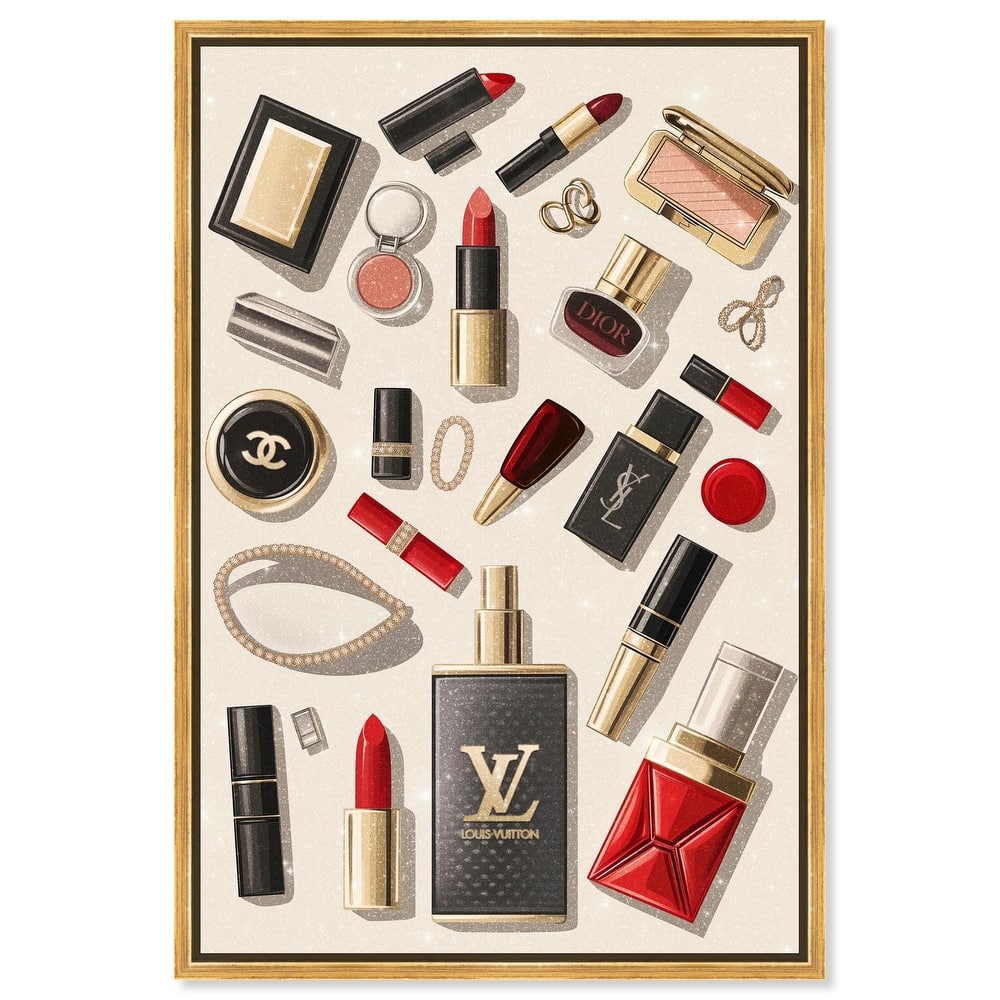 Luxury Makeup Collection Canvas by Art Remedy