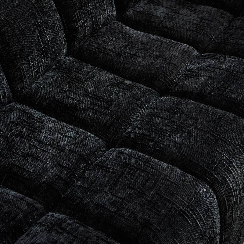 86.5" 3-Seater Chenille Pure Foam Sofa