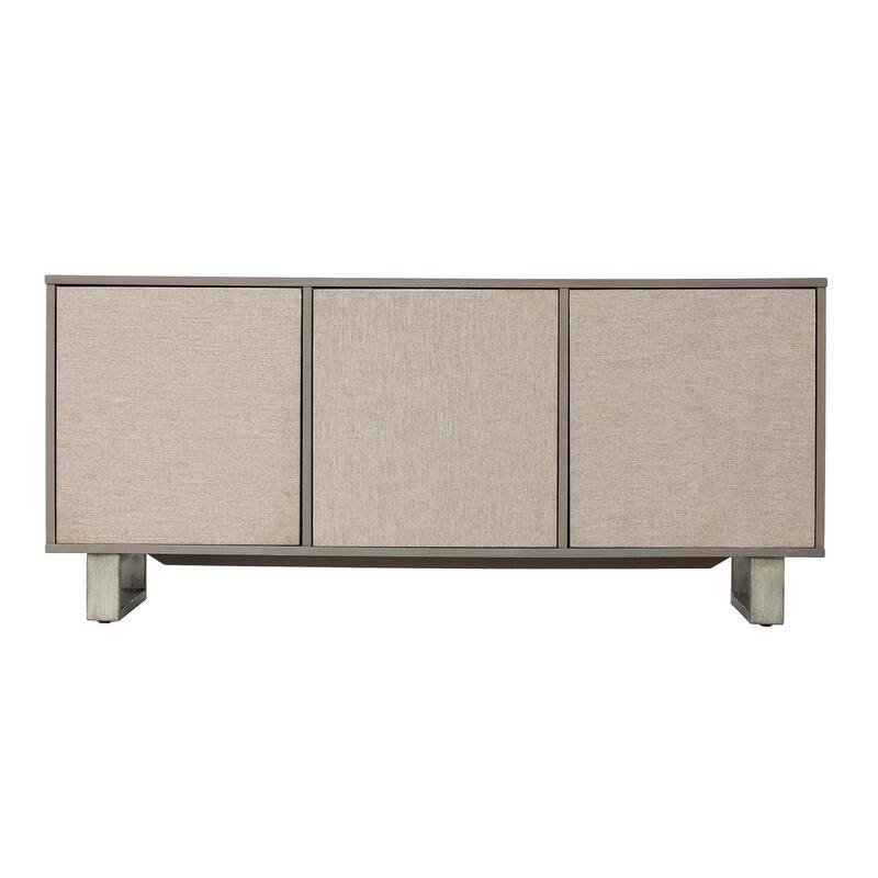 SEI Furniture Abigail 3-Door Media TV Stand for TV's up to 52"