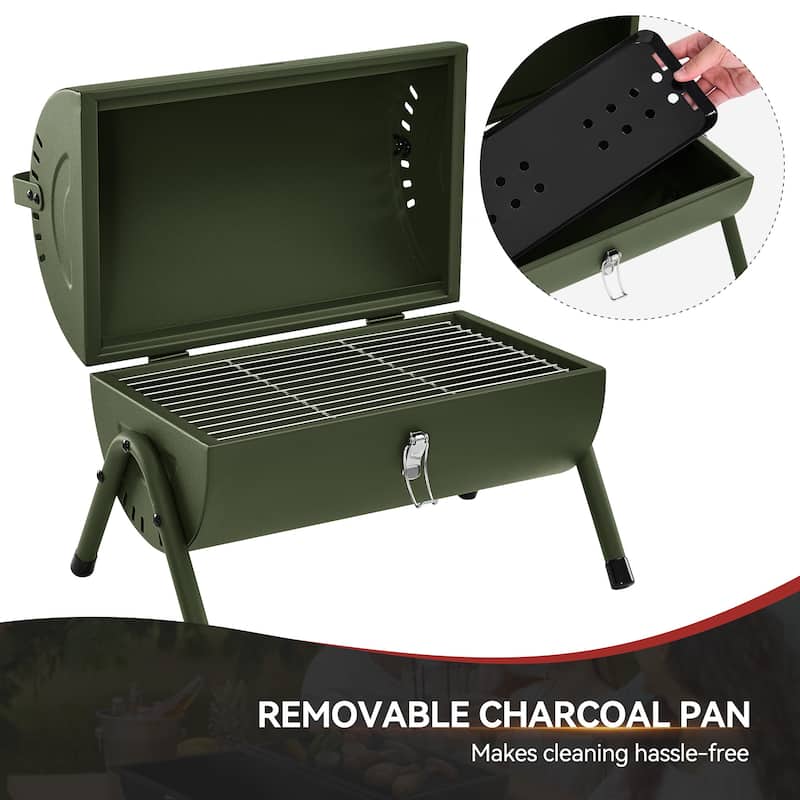 Royal Gourmet CC1015L Portable Charcoal Grill with Four Air Vents