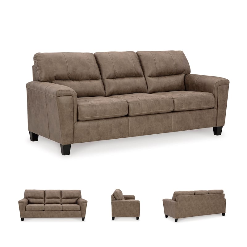 Signature Design by Ashley Navi Fossil Queen Sofa Sleeper - 89" W x 38" D x 39" H