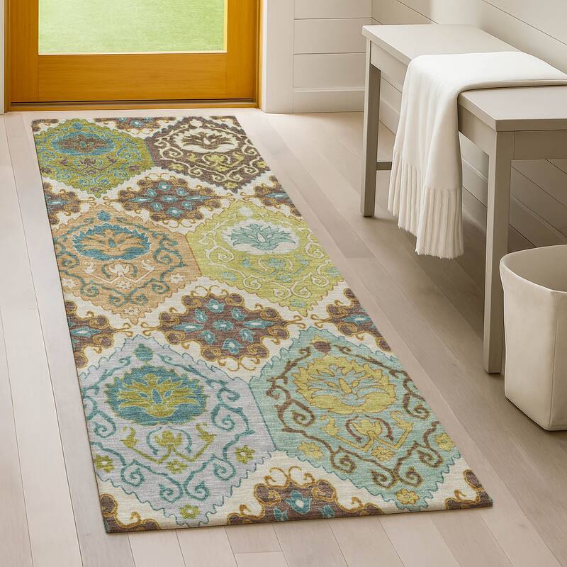 Machine Washable Indoor/ Outdoor Global Bayfield Chantille Rug