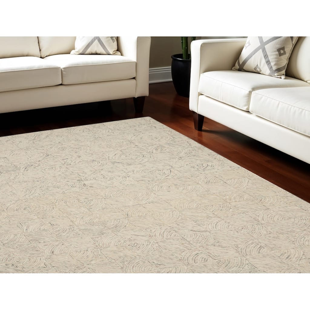 Power Loomed Geometric Modern Soft Area Rug - 126' X '96' X '0.5