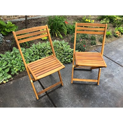 International Caravan Royal Fiji Folding Patio Dining Chair (Set of 2)