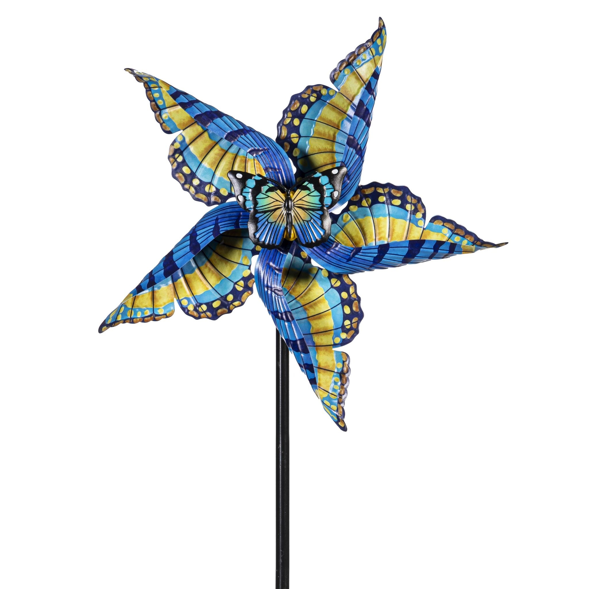 48 in. Swallowtail Butterfly Metal Wind Spinner
