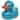 DolliBu Metallic Blue Duck Bath Buddy Squirter For Toddlers - 2.7Lx2.2Wx2.3H inches