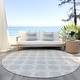 preview thumbnail 109 of 118, Machine Washable Indoor/ Outdoor Polka Dots Chantille Rug Ivory - 8' x 8'