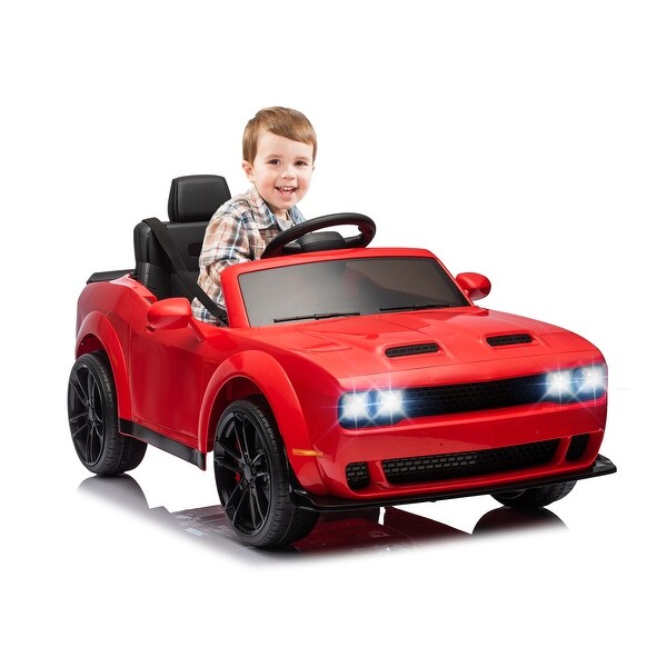 12V Kids' Electric Ride On Car, Licensed Dodge Challenger Electric