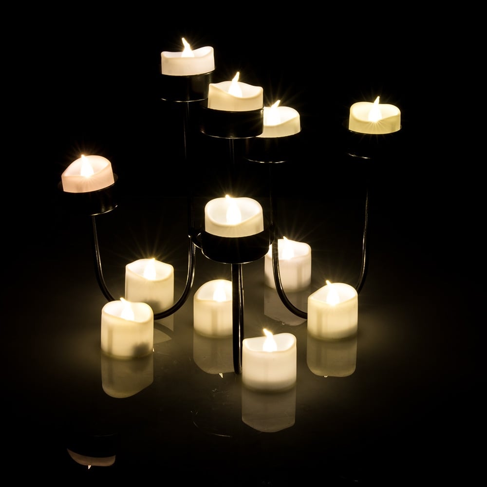 24 PCS Flameless Votive Candles Battery Operated LED Tea Light Warm Color