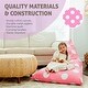 preview thumbnail 6 of 6, Tadpoles Bean bag Chair Cover - Toy Organizer - Light Pink Polka Dots