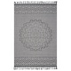 preview thumbnail 1 of 5, LOOM & LUXE Collection Gray/White Medallion Indoor/Outdoor Area Rug 120" D x 93" W x 0.35" H