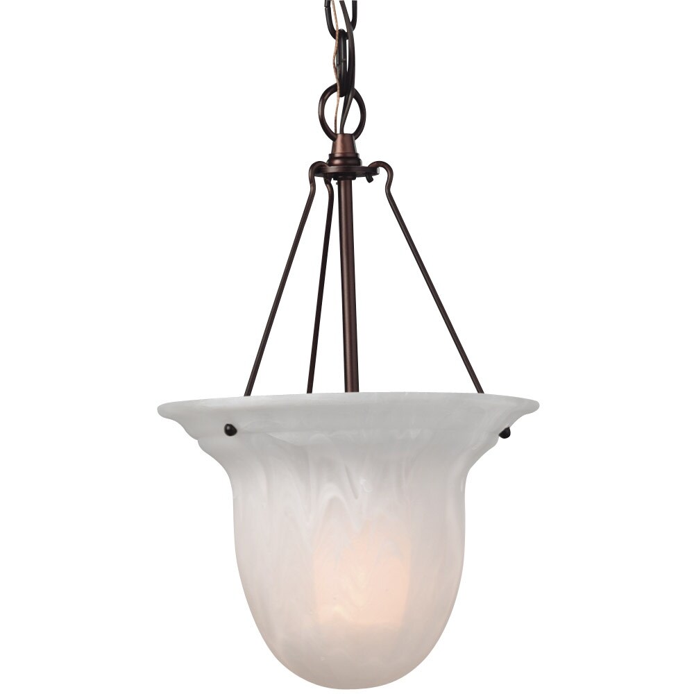 Stone White And Alabaster Glass Chandelier/Pendant 