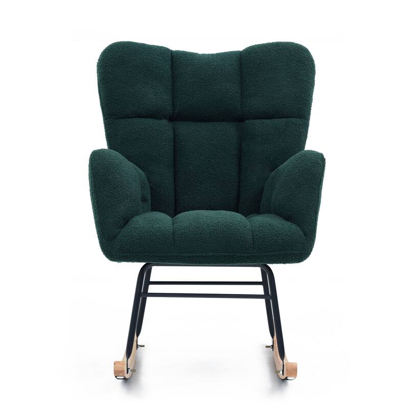 Rocking Chair with Padded Seat & High Back