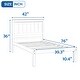 preview thumbnail 3 of 62, Classic Platform Bed Wood Bed with Headboard, Solid Wood Platform Bed Frame with Strong Slats Support/No Box Spring Needed
