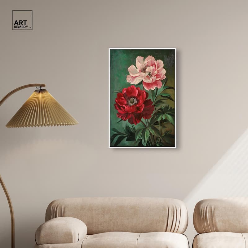 Symphony of Peonies Canvas by Art Remedy