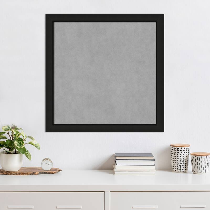 Amanti Art Midnight Black Narrow Framed Magnetic Board